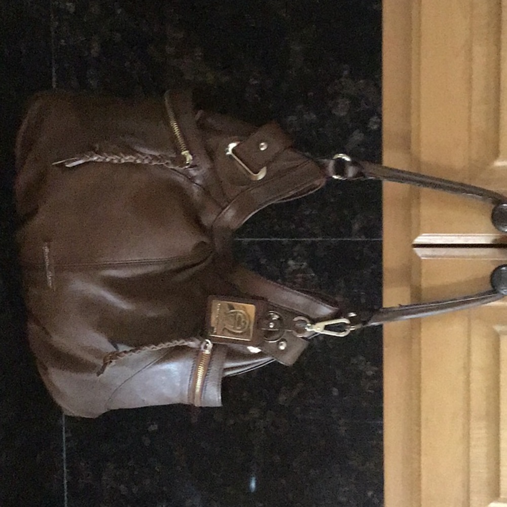 Etienne Aigner brown leather handbag